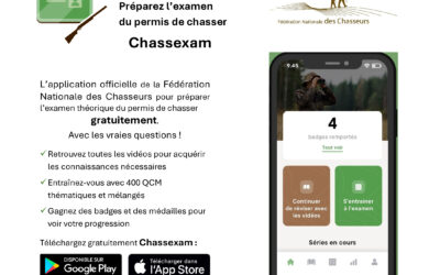 LANCEMENT DE L’APPLICATION CHASSEXAM